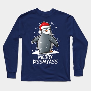 Penguin merry kissmyass Long Sleeve T-Shirt